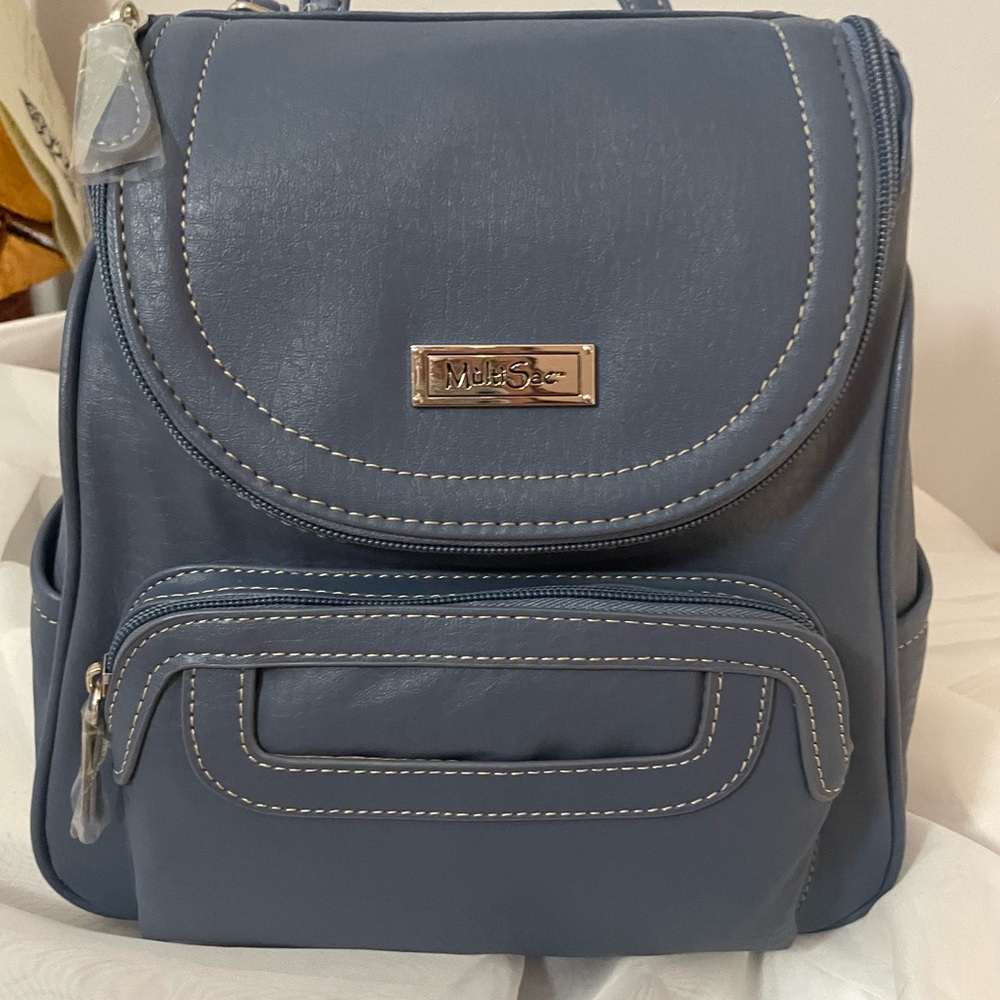 MultiSac Women's Blue Backpack - Picture 10 of 13
